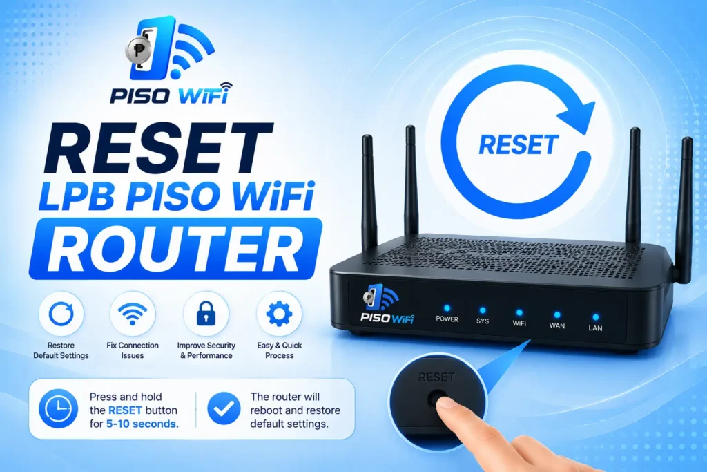 Reset LPB Piso WiFi Router